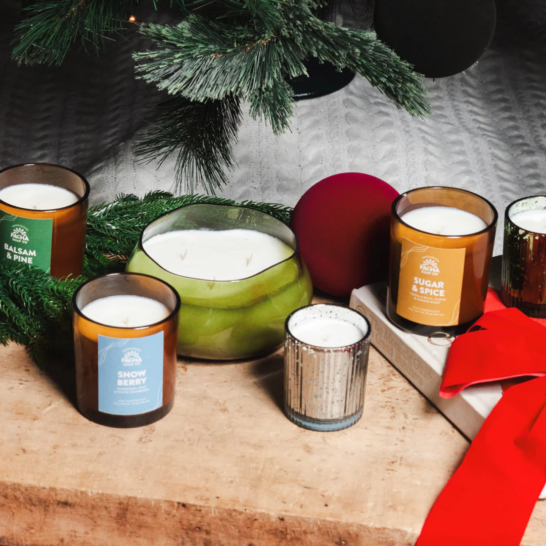 Sugar & Spice Signature Glass Holiday Candle, 7 oz - Image 3